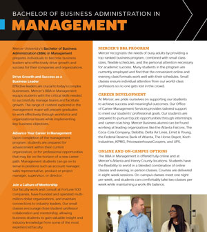 Mercer University BBA in Management