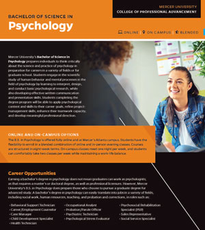 Mercer University B.S. in Psychology