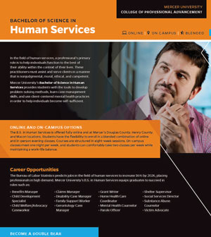 Mercer University B.S. in Human Services